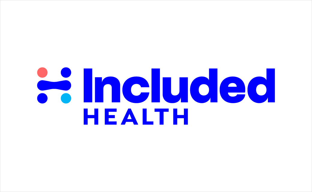 Included Health在线虚拟医疗科技公司logo设计，基因元素+四个小圆点组成H字母