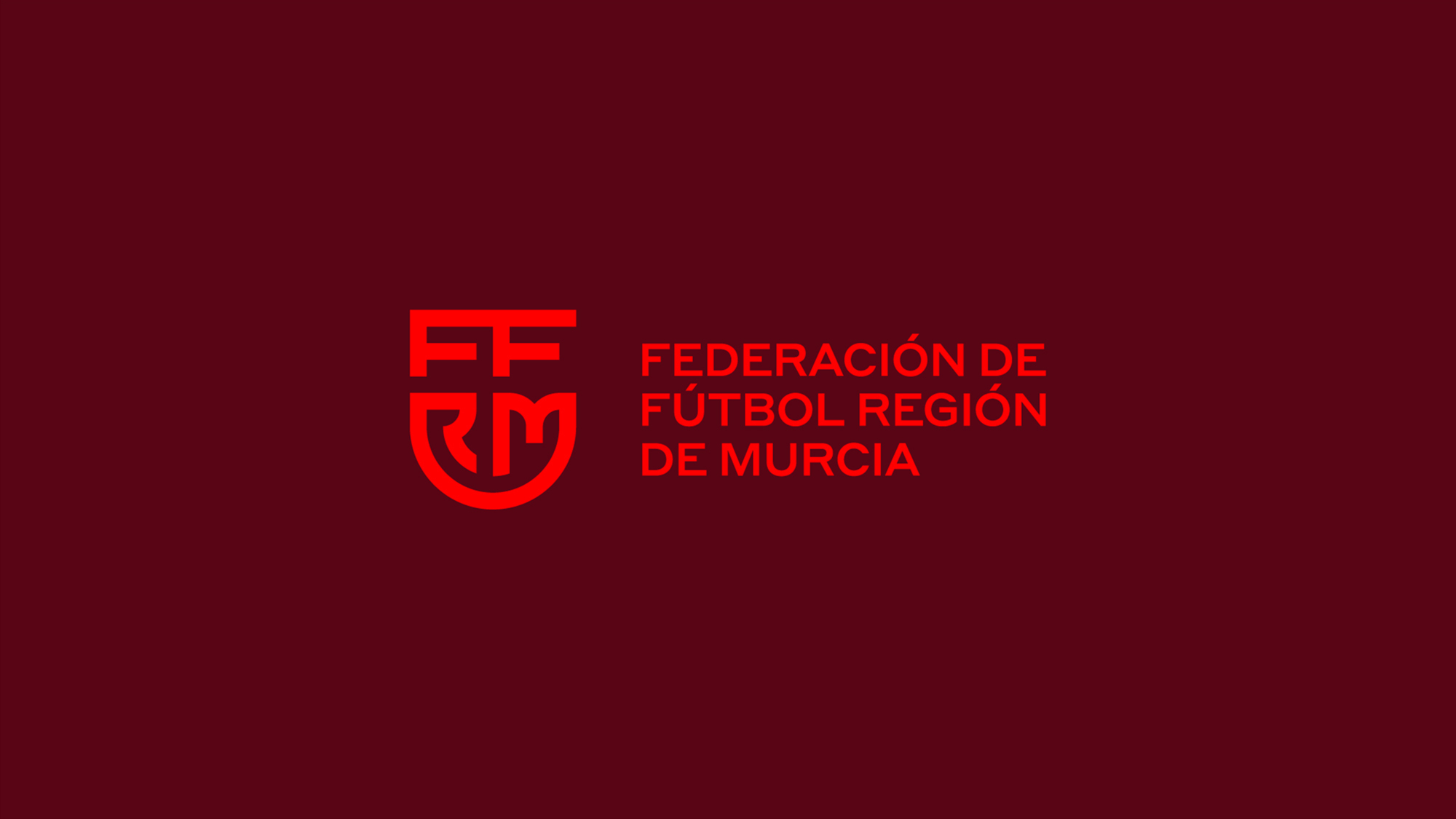 FFRM穆尔西亚地区足球联合会俱乐部字母盾牌logo设计vi设计