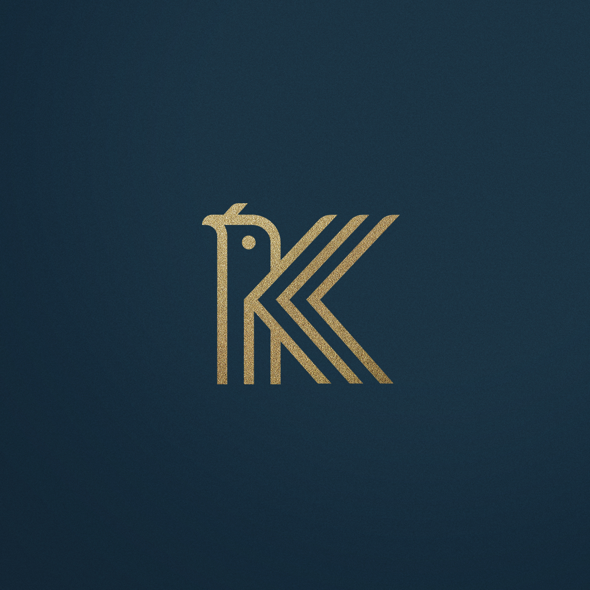 Kardina 家族理财（财务顾问公司）金融logo设计vi设计，鸟+首字母K+方向箭头