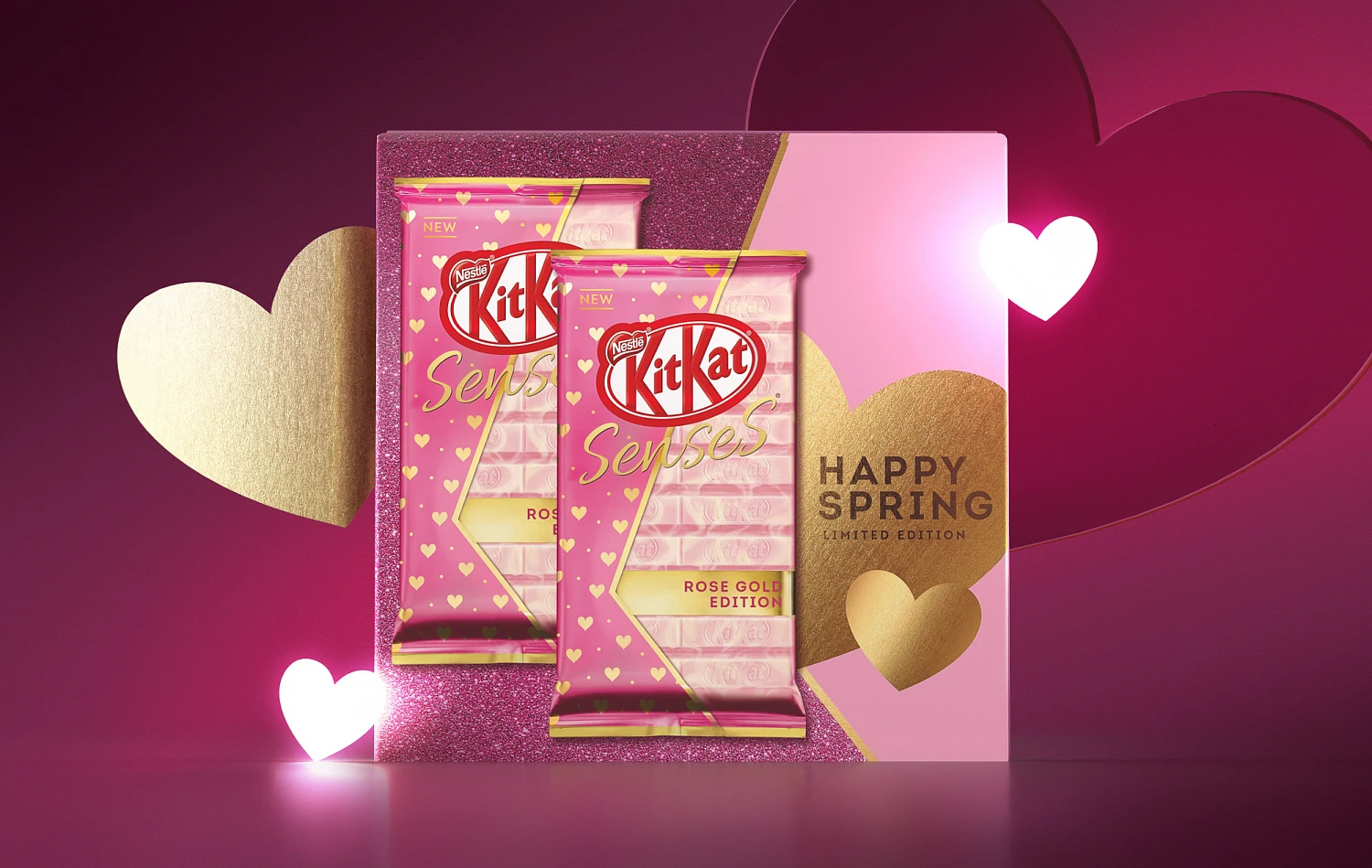 KitKat巧克力包装设计，字母k品牌识别版式