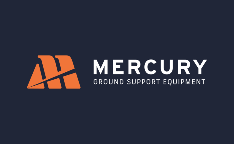 Mercury航空飞机地面支持设备与后勤服务供应商logo设计品牌形象设计
