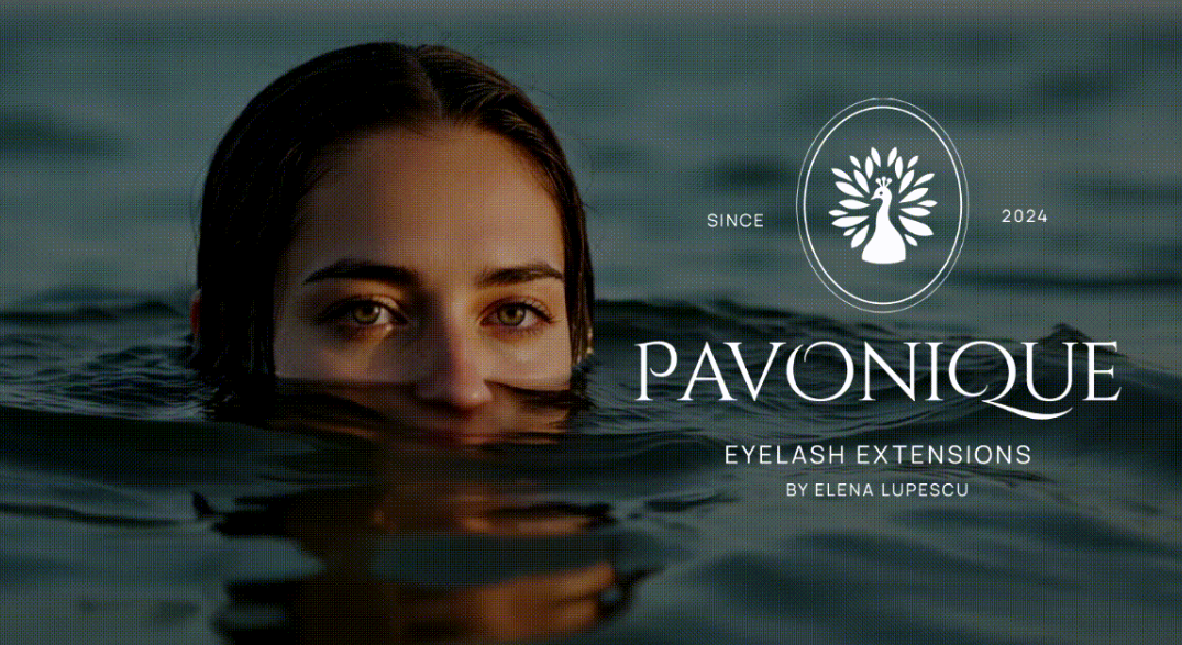 PAVONQUE绣眉睫毛护理医疗美容机构孔雀logo设计品牌形象vi设计