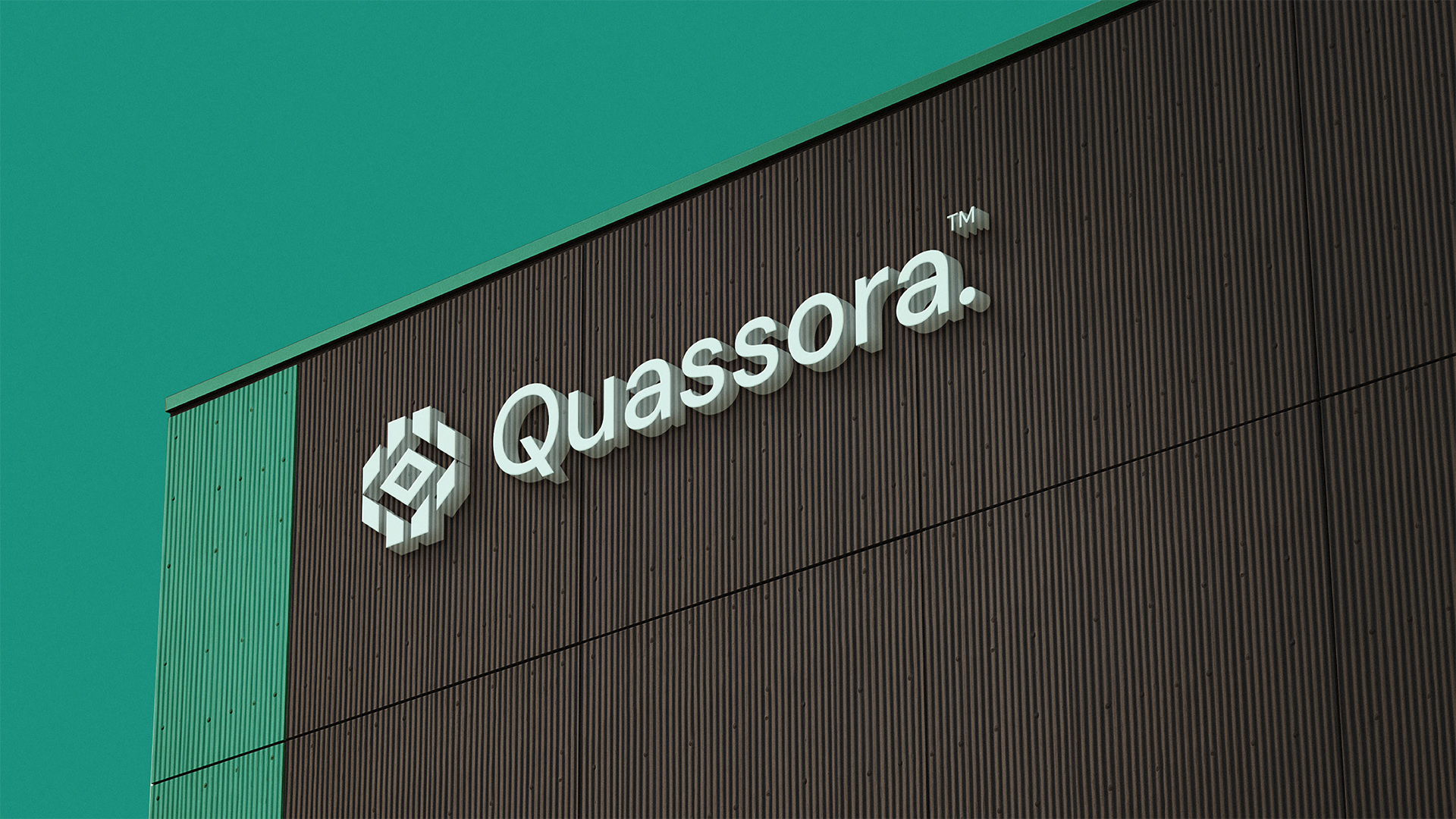 Quassora IT科技初创公司logo设计视觉识别vi设计，芯片与编码元素