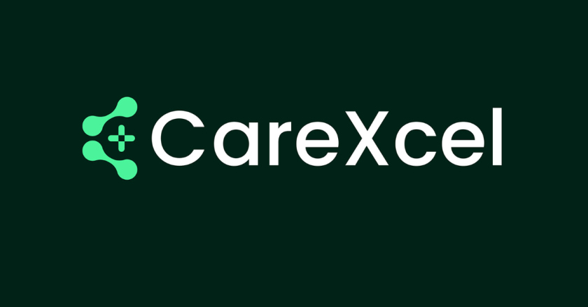 CareExcel 医疗保健解决方案公司logo设计vi设计，分子结构加十字