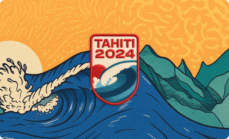 世界冲浪联盟Teahupo''''''''o 2024 年WSL奥运服装品牌视觉设计-上海品牌设计公司